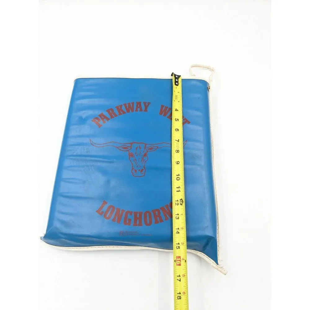 Vintage Parkway West High‎ School Longhorns Football Seat Cushion Man Cave